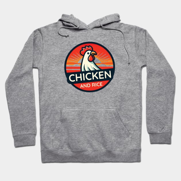 Chicken and Rice Hoodie by ThesePrints